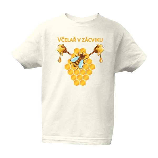 Tričko s potiskem Včelař v zácviku
