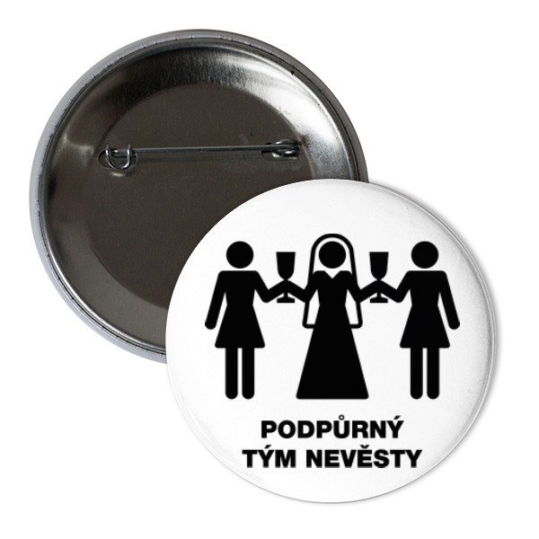 Podpůrný tým nevěsty - placka
